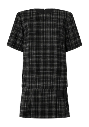 PINKO check buckle dress - ZC8 MULTI.NERO/BEIGE