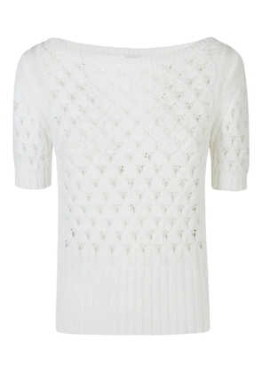 Eleventy short-sleeve sweater - White