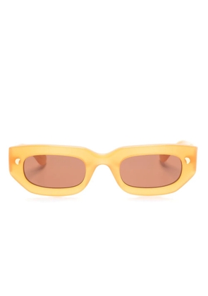 Nanushka Kadee rectangle-frame sunglasses - Orange
