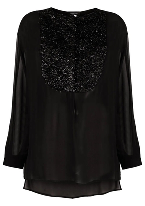 Fabiana Filippi semi-sheer blouse - Black