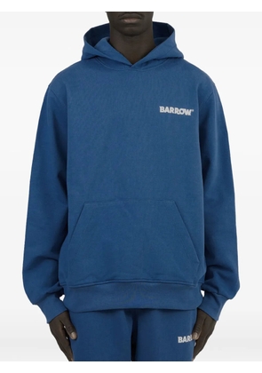 BARROW logo-detail hoodie - Blue