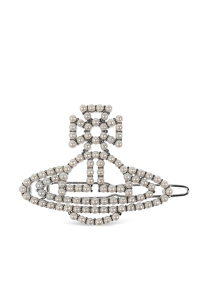 Vivienne Westwood Orb hair clip - White