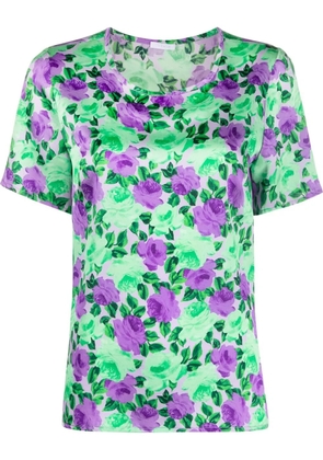 P.A.R.O.S.H. floral-print T-shirt - Green