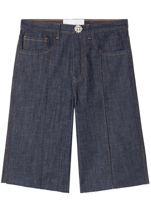 AZ FACTORY x Lutz Huelle Formal knee-length denim shorts - Blue