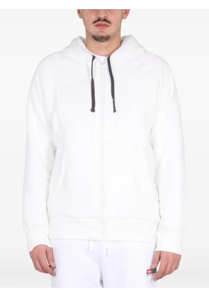 Diesel zip-up hoodie - White
