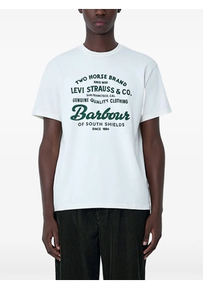 Levi's x Barbour logo-motif crew-neck T-shirt - Neutrals