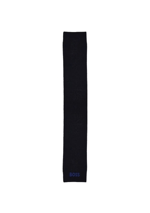 BOSS logo scarf - Blue