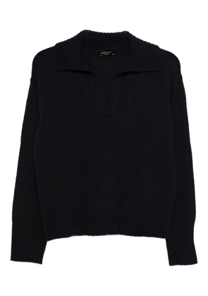 Roberto Collina wool polo top - Blue