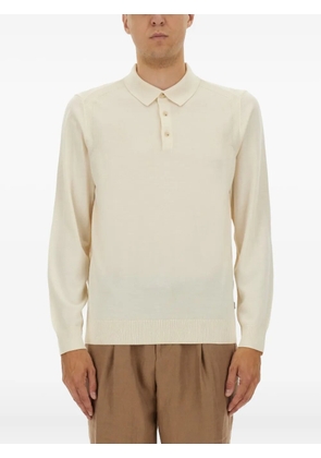 BOSS long-sleeve polo shirt - Neutrals