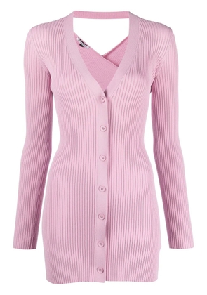 Krizia cross back knit cardigan - Pink