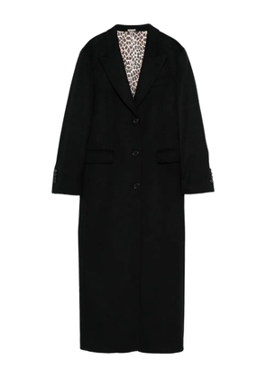 ERALDO leopard-print lined coat - Black