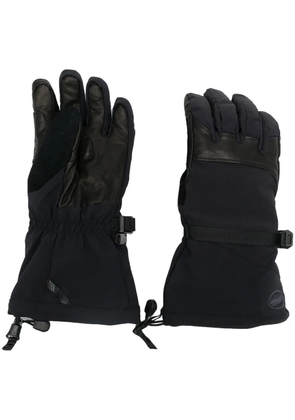 Mammut logo-print panelled gloves - Black
