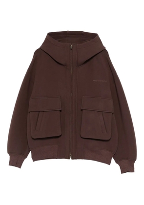 Feng Chen Wang pocketed hoodie - Brown