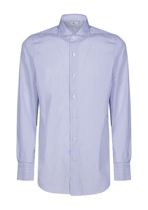 Finamore 1925 Napoli striped cotton shirt - Blue
