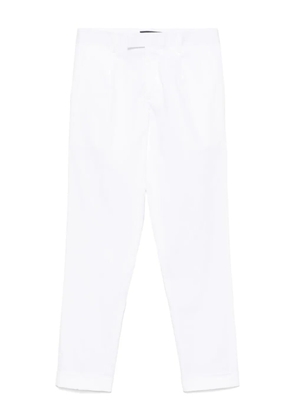 Low Brand logo-tag trousers - White