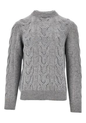 gallia cable-knit crew-neck sweater - Grey