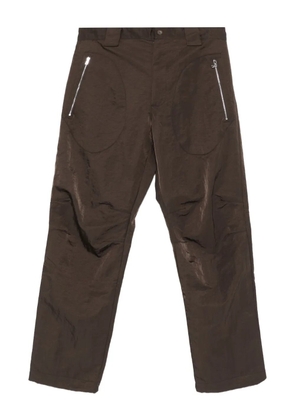 RANRA zip-pocket trousers - Brown
