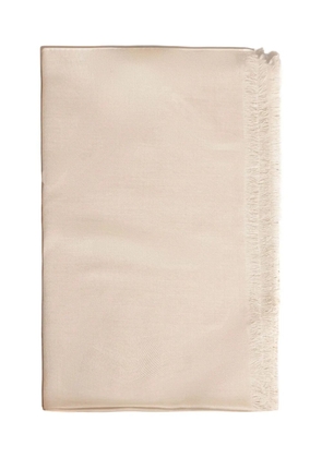 Eleventy fringe-trimmed scarf - Neutrals