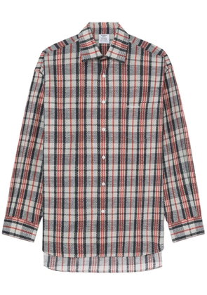VETEMENTS plaid-checked cotton shirt - Black