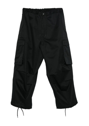Nine In The Morning cargo drawstring-waist trousers - Black