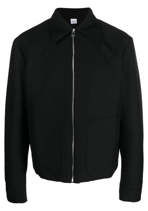 Winnie NY zip-up wool-blend shirt jacket - Black