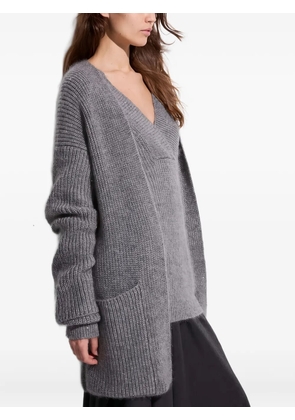 Malo v-neck pocket cardigan - Grey