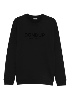 DONDUP flocked-logo sweatshirt - Black