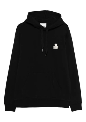 MARANT Matte logo-embroidered hoodie - Black