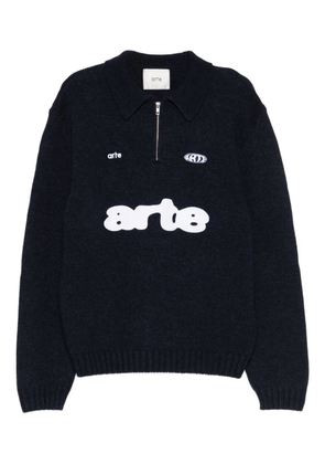 Arte Antwerp logo-patch polo shirt - Blue