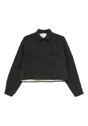 Alysi textured pocket jacket - Black