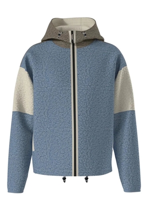 Napapijri colour-block fleece hoodie - Blue
