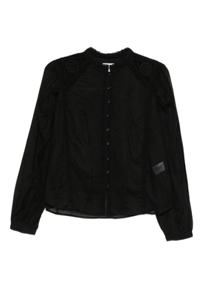 MARANT ÉTOILE Greicy lace-panel top - Black