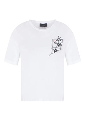 Emporio Armani graphic-print T-shirt - White