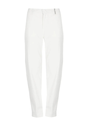 PANICALE tapered cotton trousers - White