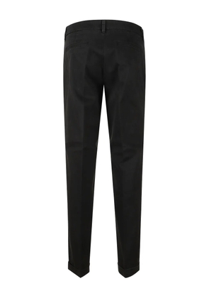 Fay belt loops-detail trousers - Black