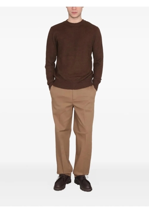 Department 5 cotton-blend straight-leg trousers - Neutrals