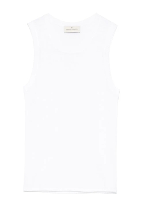 Bruno Manetti fine-ribbed top - White