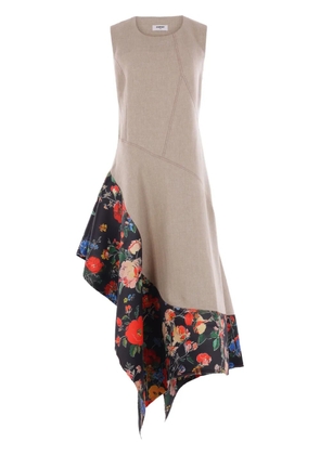 Zomer Jean midi dress - Neutrals