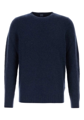 Fedeli wool-blend crew-neck sweater - Blue