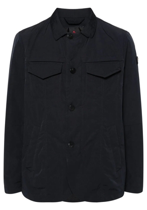 Peuterey logo-appliqué shell jacket - Blue