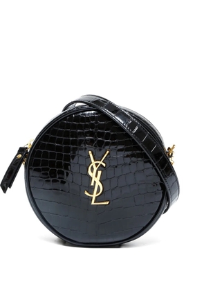 Saint Laurent Pre-Owned 2015-2025s round chain shoulder bag - Black