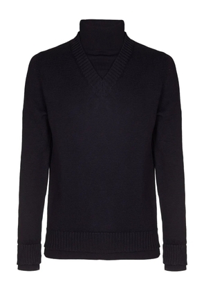 ALPHA STUDIO roll-neck sweater - Blue