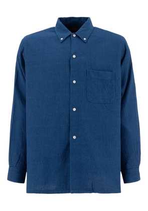 BEAMS PLUS button-fastening pocket shirt - Blue