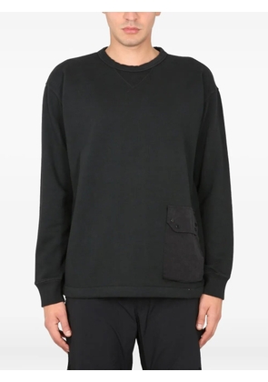 Ten C pocket-detail crew-neck sweatshirt - Black