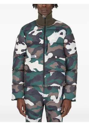 KANGHYUK camouflage quilted puffer jacket - Green