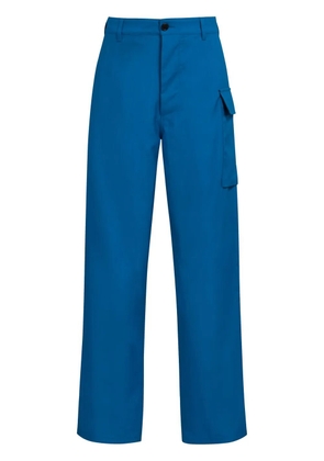 Marni cargo-pocket straight-leg trousers - Blue