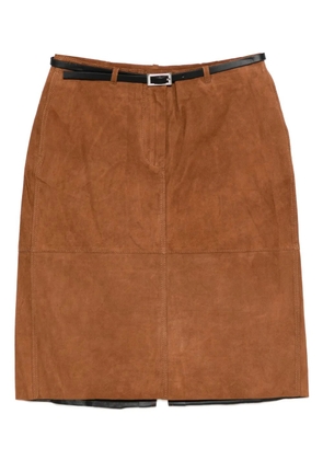SAMSOE SAMSOE belted skirt - Brown