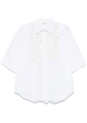 P.A.R.O.S.H. sequin-embellished shirt - White