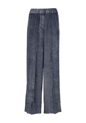 Peserico elastic-waist corduroy trousers - Blue