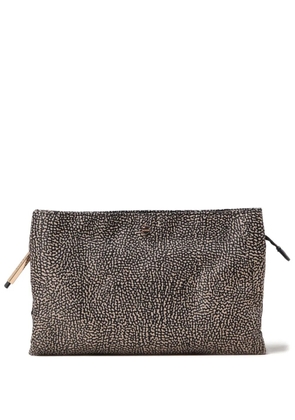 Borbonese patterned shoulder bag - Black